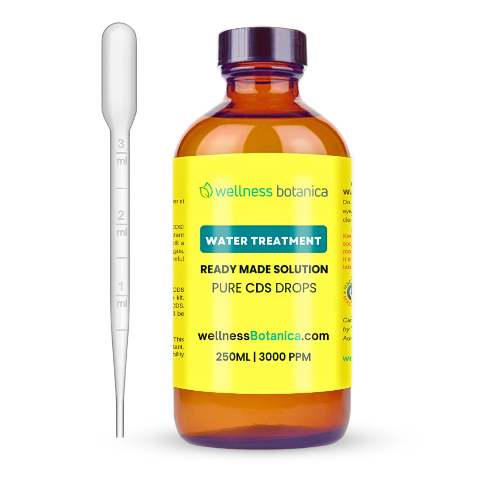 Water Purification Drops 8.4oz  100% Pure Ready to Use Solut