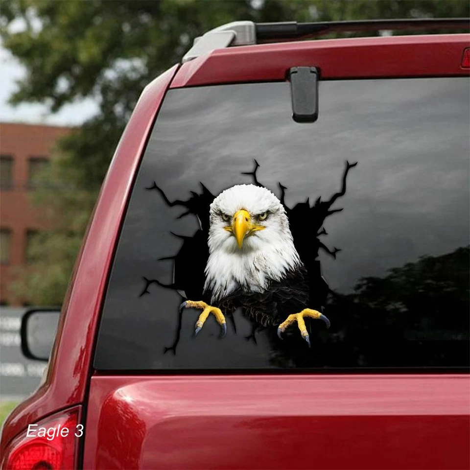 LARGE-SIZED CAR DECALS - EAGLE - 9 CHOICES - Image 3 of 4
