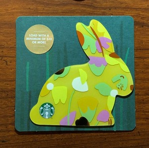 starbucks bunny gift card