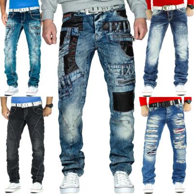 Cipo & Baxx Herren Jeans Hose Freizeit Business Used Cargo Denim Destroyed Dope