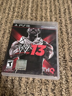 WWE 13 2K13 Sony PlayStation 3 PS3 Complete w/ Manual CIB Black