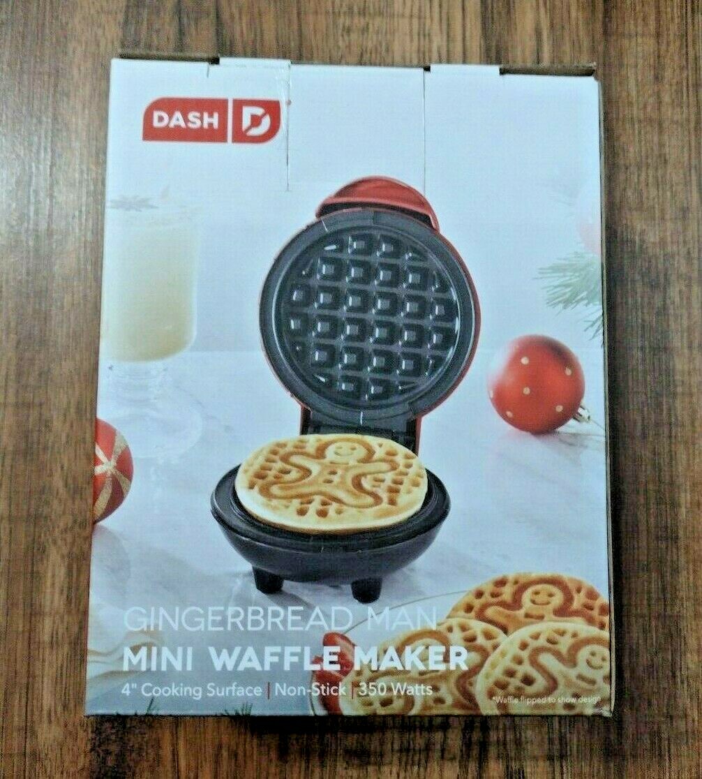 dash mini waffle maker gingerbread