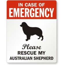 Australian Shepherd Aluminum Weatherproof Sign p874