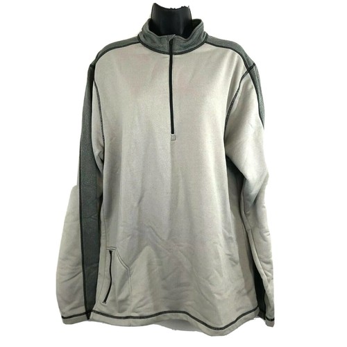 Merrell Damen XL grau Pullover Jacke Outdoor 1/4 Zip Softshell Wandern Camp