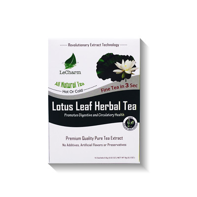 LeCharm Premium 100% Natural Fruit Herbal Black Green Tea Extract 10 Sachets