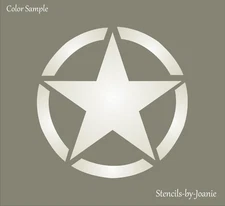 Joanie Military Star Stencil War Invasion Army DIY Craft Art Signs Free Shipping