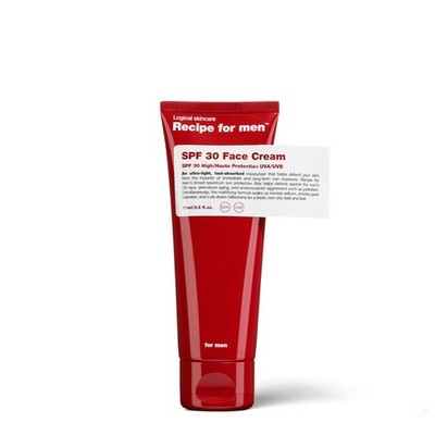 Spf30 Facial Cream Reciper Form Men 75ml