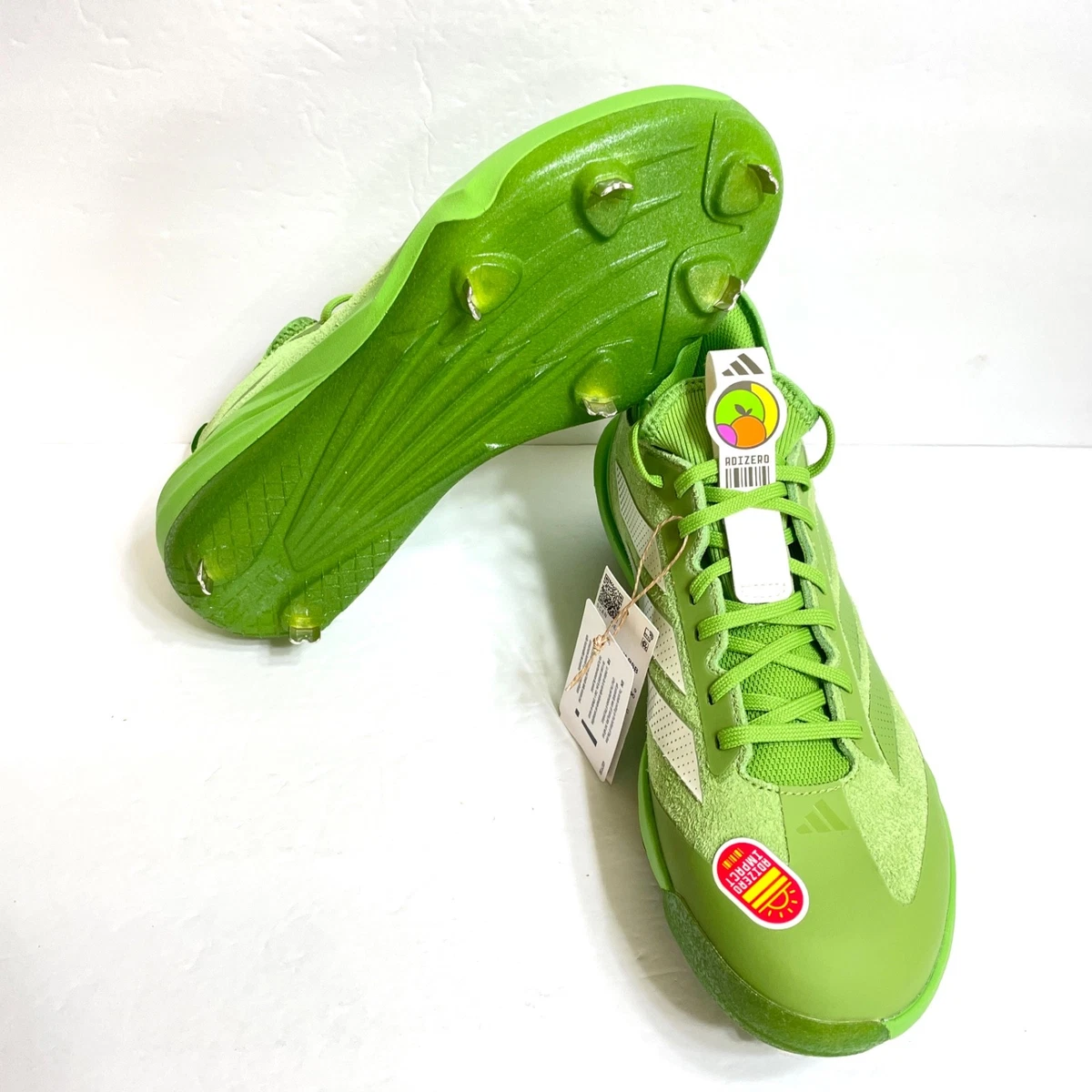 Adidas Adizero Impact GRINCH Green Metal Baseball Cleats JS2978 Men Size 13 NEW adidas Green Baseball & Softball Cleats for Men for sale - eBay main image 2