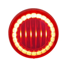 United Pacific 36085 Brake / Tail / Turn Signal Light   4", Round, 30 Led, Red