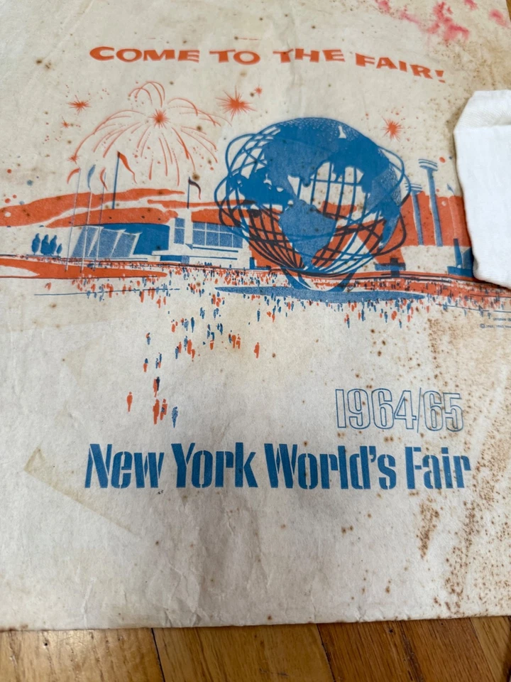 Camiseta De Colección Años 60 NY NYC WORLDS FAIR EXPO - Niños M (8-10) Foto 2 de 3