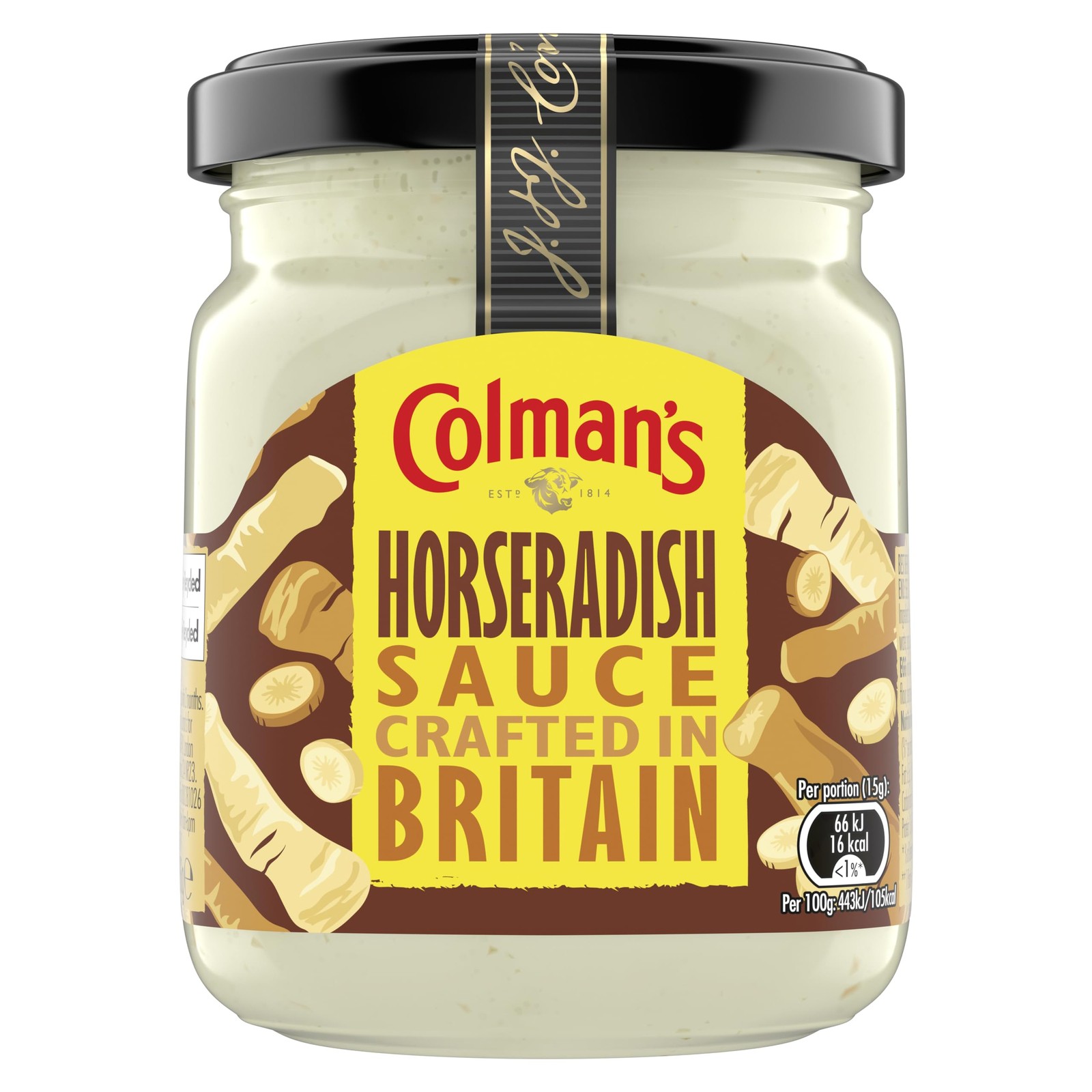 Colman's Horseradish Sauce crafted in Britain 136 g (Pack of 1), White