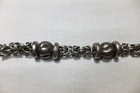 VINTAGE ANTIQUE STERLING SILVER ALBERT T-BAR POCKETWATCH CHAIN "CORNO" FOB CHARM — photo 8