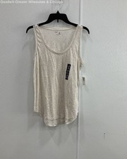 NWT Gap Body Women's Off White Sleeveless Tank Top Size Medium