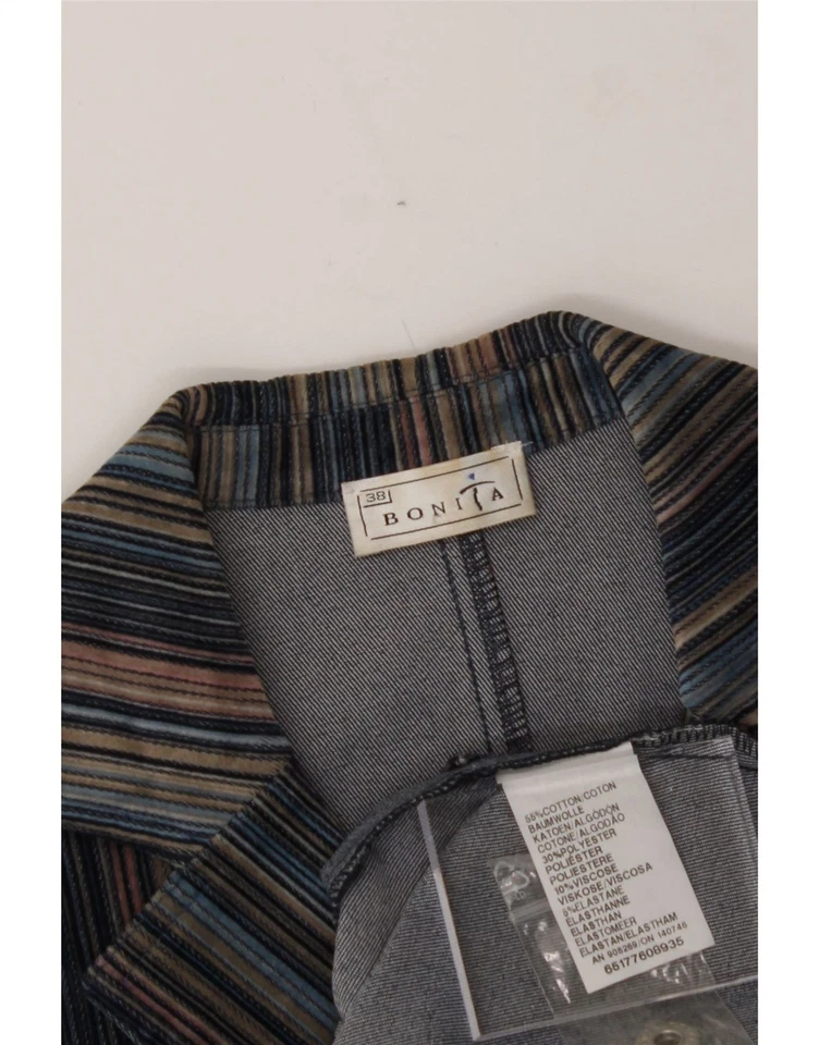 BONITA Womens 3 Button Blazer Jacket EU 38 Medium Multicoloured Striped NY07 - Image 3 of 3