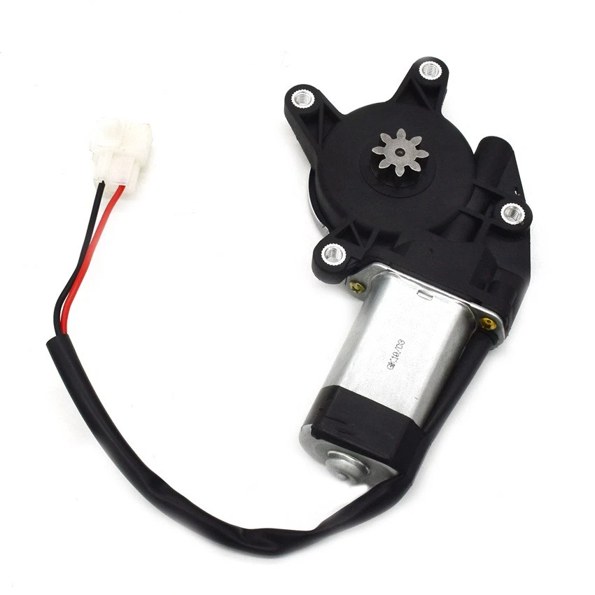 12V Electric Car Window Lifter Motor 4 Holes Flat Axis Left & Right Gear - Image 4 of 4