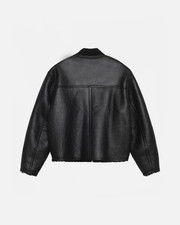 Black Leather Outer Shell Stussy Coats, Jackets & Vests for Black Leather Outer Shell Stussy Coats, Jackets & Vests for