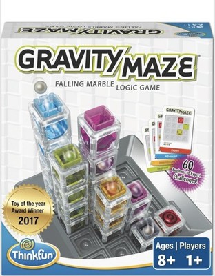 ThinkFun Gravity Maze - Falling Marble Logic Game - Challenging STEM 4 Kids 8-12