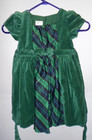 laura ashley london girls green velour dress size 4T excellent !!! — photo 2