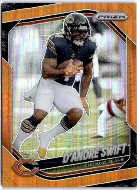 2025 Panini Prizm #236 D'Andre Swift Orange #/249