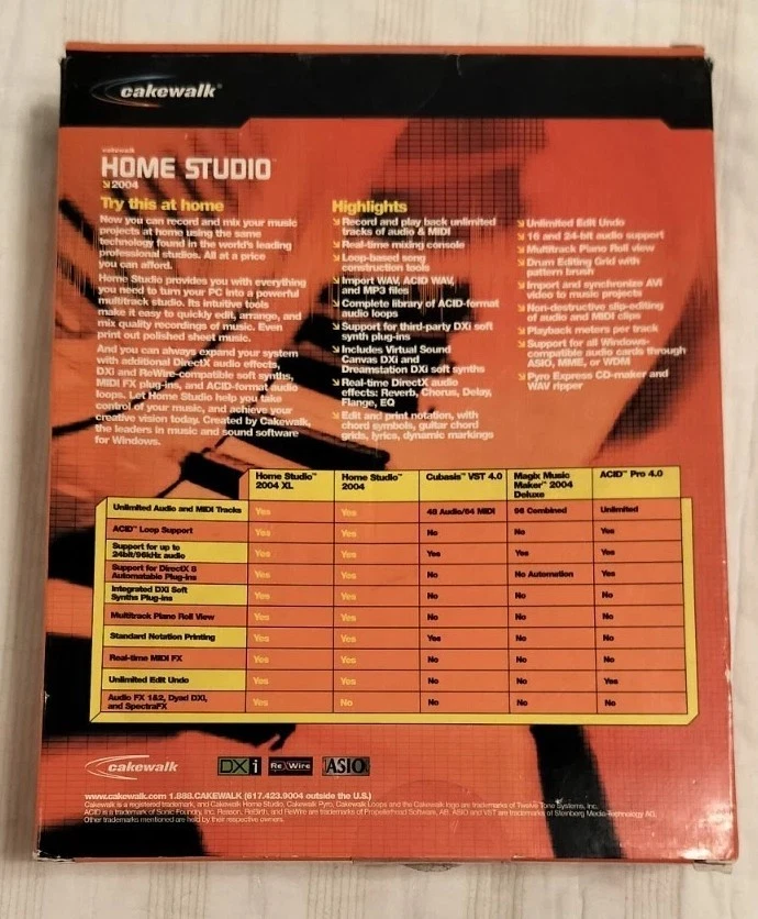 Cakewalk Home Studio 2004 Multitrack Recording and Editing Software - Image 2 of 4