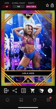 DIGITAL TOPPS WWE SLAM Lola Vice TIER 8 RAINBOW Read