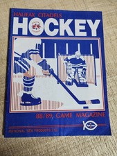 1988 89 Halix Citadels AHL Hockey Game Program Used