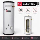 Gledhill ES 120L Indirect Unvented Hot Water Cylinder Stainless Steel