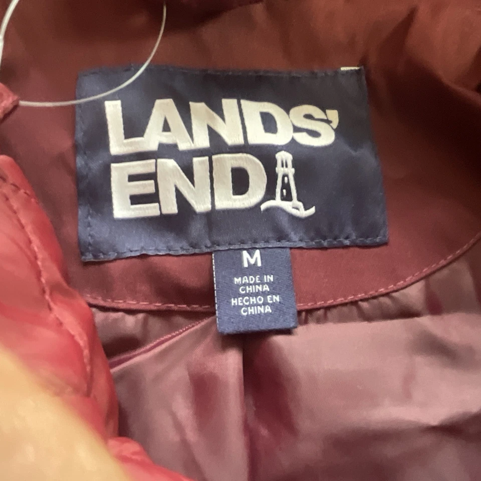 Chaqueta Lands’ End 3-en-1 Systems para mujer chaleco forro extraíble mediano borgoña Foto 4 de 4