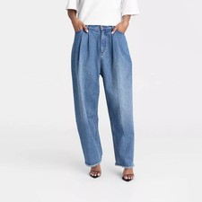 KBB by KAHLANA Women High-Rise Barrel Leg 'The Devin Jean' - Medium