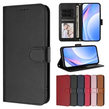 For Samsung Galaxy A17 A07 A16 A25 A55 PU Leather RFID Flip Wallet Case+Strap