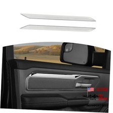 for RAM Front Door Interior Trim Cover Strips Fit for RAM 2018-Present Silver