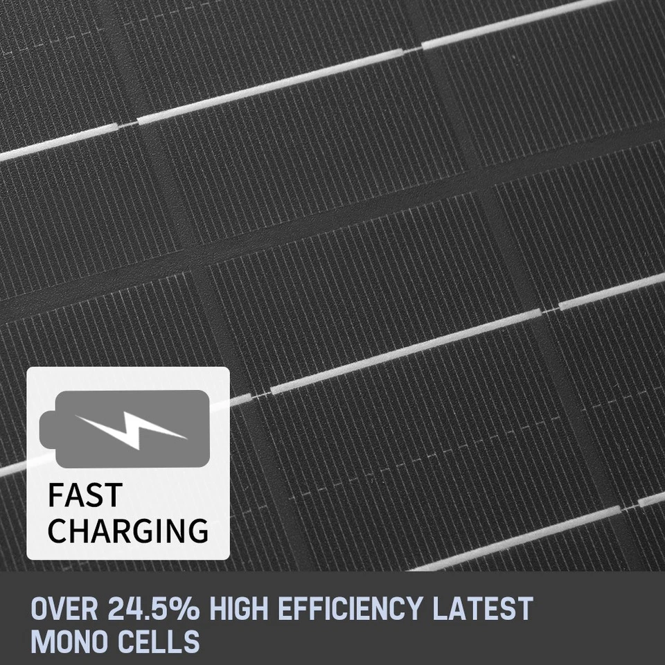 MOBI Solar Blanket 350W Mat Mono 12V Folding Solar Panel Kit Dual USB 5M Cable - image 2 of 4