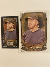 2018 Topps Allen & Ginter Freakin Chuck Norris Mini Black Border and Base #255 