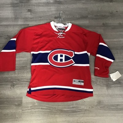 New Reebok Montreal Canadiens Vintage Large Jersey (Blank)
