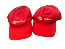 Red Hat Linux Hat Baseball Cap New lot of 2