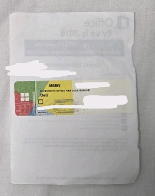Microsoft Office 2016 Home & Business   Dell OEM Lizenzkarte (physisch)