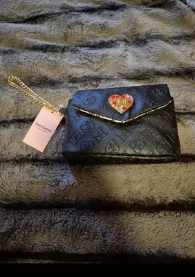 JUICY COUTURE BLACK GLITZ OUT BEJEWELED MINI WRISTLET
