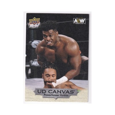 Powerhouse Hobbs 2022 Upper Deck AEW All Elite Wrestling UD Canvas C22