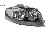 Scheinwerfer Passend FüR Audi A3 8P 05/2003 -07/08 Rechts Mit Leuchtmittel