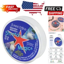 Stretch Magic Elastic Easy to Knot, Strong  Stretchy String for Making Beaded