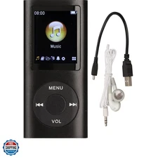 MP3 Player, Portable Lossless Sound Slim MP3 Music Player with Earphone, 1.8 ...