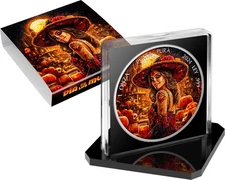 1 Libertad Mexico 2024 - 1 OZ Dia de los Muertos 2024 Mosaic