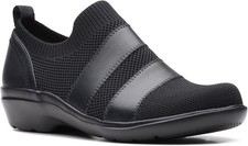 Clarks Sashlyn Edge Loafer, Black Knit