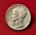 1921 D Mercury Dime Low production in the first year As shown in the figure