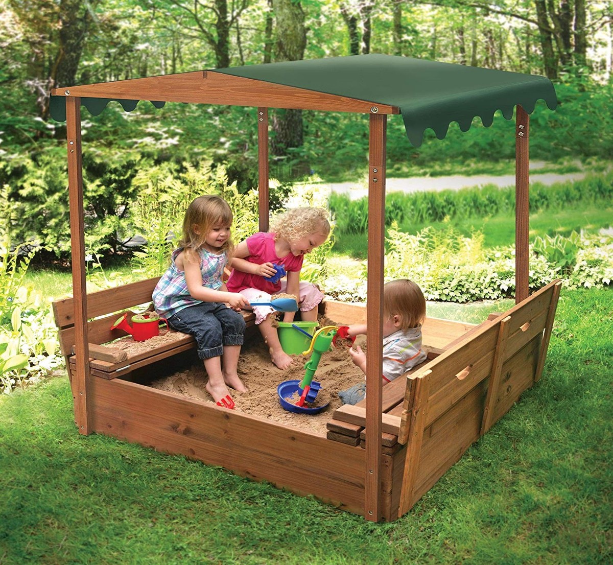 Badger Basket 99895 Convertible Cedar Sandbox - Green for
