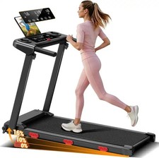 EviTrend Q1 Foldable Treadmill 15% Incline,3.0HP Motor,12 Programs,Shock,400LBS