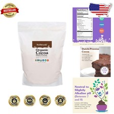Organic Cocoa Powder 5lb Dutch-Process Baking Drinking Keto Fair Trade