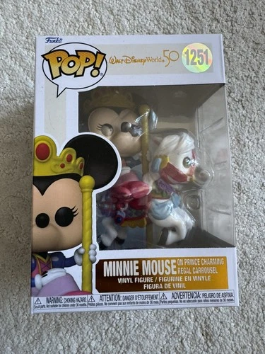 Funko Pop! Disney - Minnie Mouse on Prince Charming Regal Carrousel #1251 W/ Pro