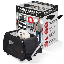 dbest products Rolling Pet Carrier with Wheels Airline Approved - TSA Dog Cat...