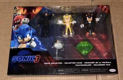 Sonic Hedgehog 3 Movie 2.5'' Figure set: Shadow Super Sonic Master Emerald Agent+